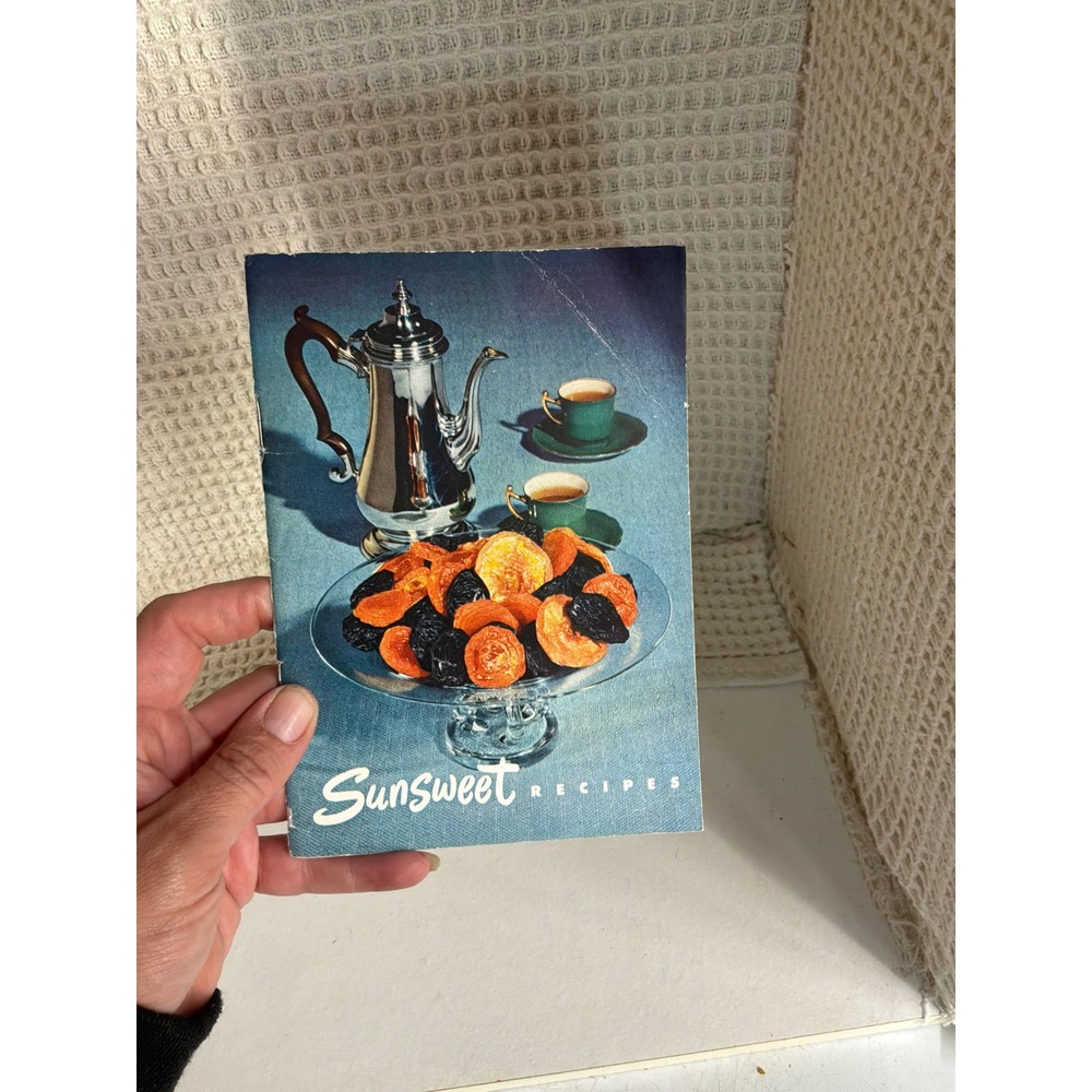 Cottagecore Unisex Sunsweet Recipe Booklet OS Blue 1950 Vintage